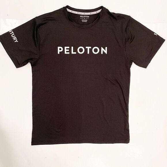 Peloton Century 100 Shirt Spin cycling Workout sweat wicking stretch Size M - Picture 1 of 6